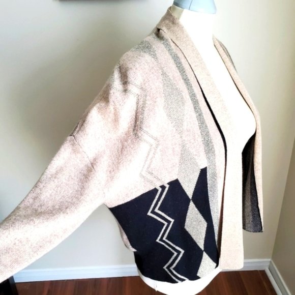 Zaria Open Front Cardigan With Sparkly Details Size Large - Picture 4 of 10